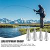 25 Pieces Pear Lead Fishing + 10 Pieces Anti Tangle for Outdoor Fishing