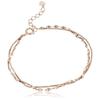 Vendome Bracelet 925 Silver 2 Rows Pink Gold GS9B0092LSSI [Official] [VIH Aoyama]