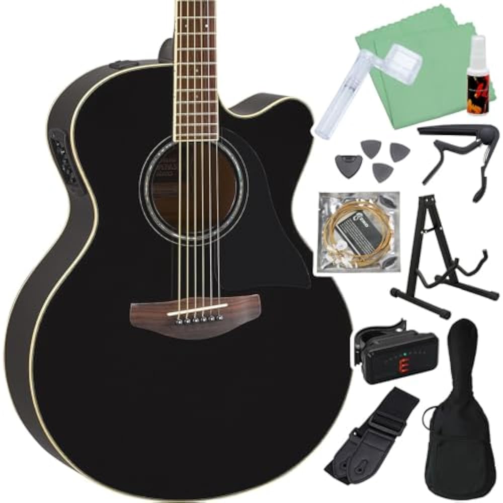 YAMAHA CPX600 BL Acoustic Guitar Beginner 12 Piece Set Yamaha