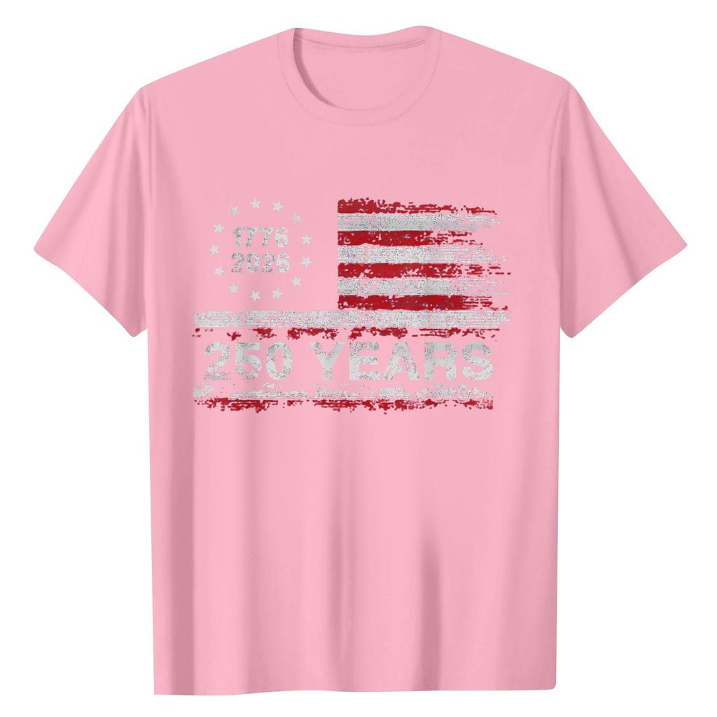 Unisex Round Neck Casual Digital Printed Short Sleeved T-shirt Top