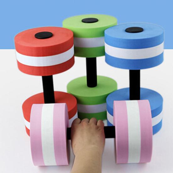 2Pcs Water Dumbbell High Density EVA Foam Pool Weight Men Women Water Aerobic Weight Loss Floating Exercise Dumbbell Aqua Fitness Barbell Workout