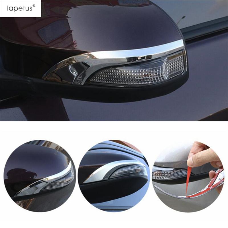 Car Rearview Mirror Rubbing Strip Overlay Decoration Cover Trim For Toyota Corolla 2014 - 2018 ABS Chrome Exterior Accessories