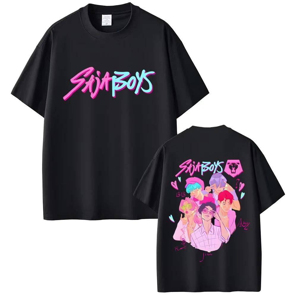 Film KPop Dämonenjäger T-Shirt Rumi Mira Zoey T-Shirts Saja Boys T-Shirt Derpy Tiger T-Shirts Herren Damen Mode Freizeit T-Shirt