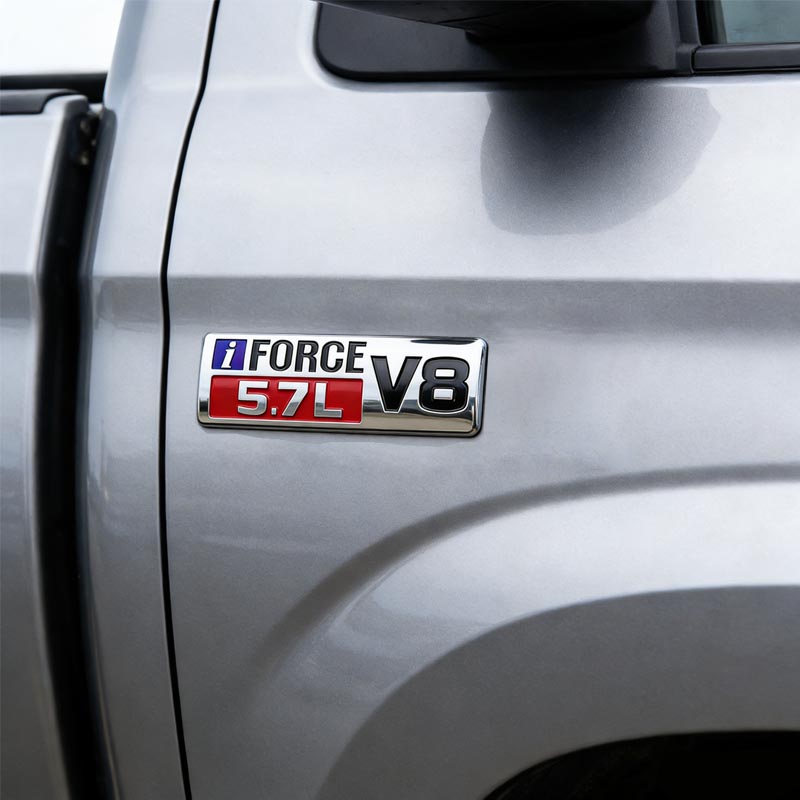 3D ABS 5.7L V8 Car Trunk Sticker For Toyota Tundra Displacement Modification Parts J33