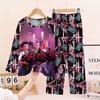 New Demon Hunters Children's Pajamas Long Sleeve Cartoon Girls Babies Middle and Older Children's Loungewear Set