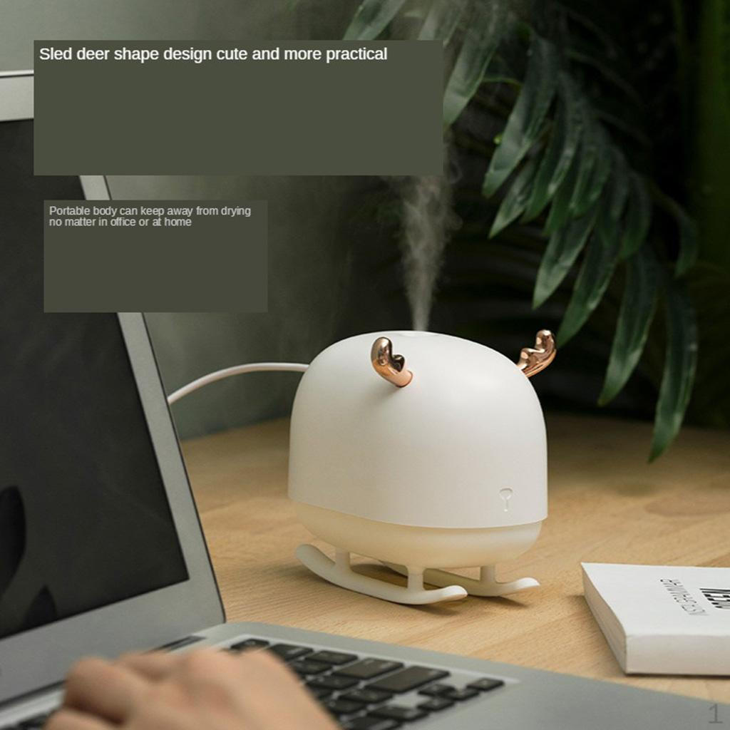 

Air Humidifiers USB Adjustable Mist Mode Auto Shut-Off Small 260ml Desktop Cool Humidifier with