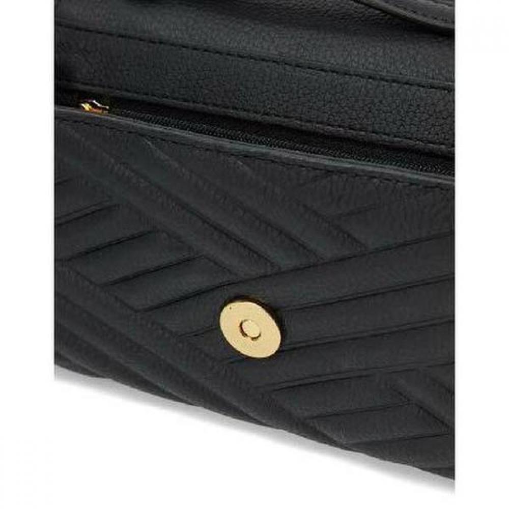 Daks Black Dd Logo Leather Crossbody Bag Dcba2f367bk