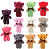 5.1inch Bear Plush Doll Soft Stuffed Animal Plushies Keychain Pendant Cute Bear Plush Toys For Gifts Keychain Backpack Decoration