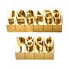 Numeri a Caldo Strumenti per Stampa in Ottone 10 Pezzi Numeri Flessibili, Compatibili con Macchina per Stampa, da 0 a 9, Design a Fessura a T, con Telaio, Chiave Esagonale,