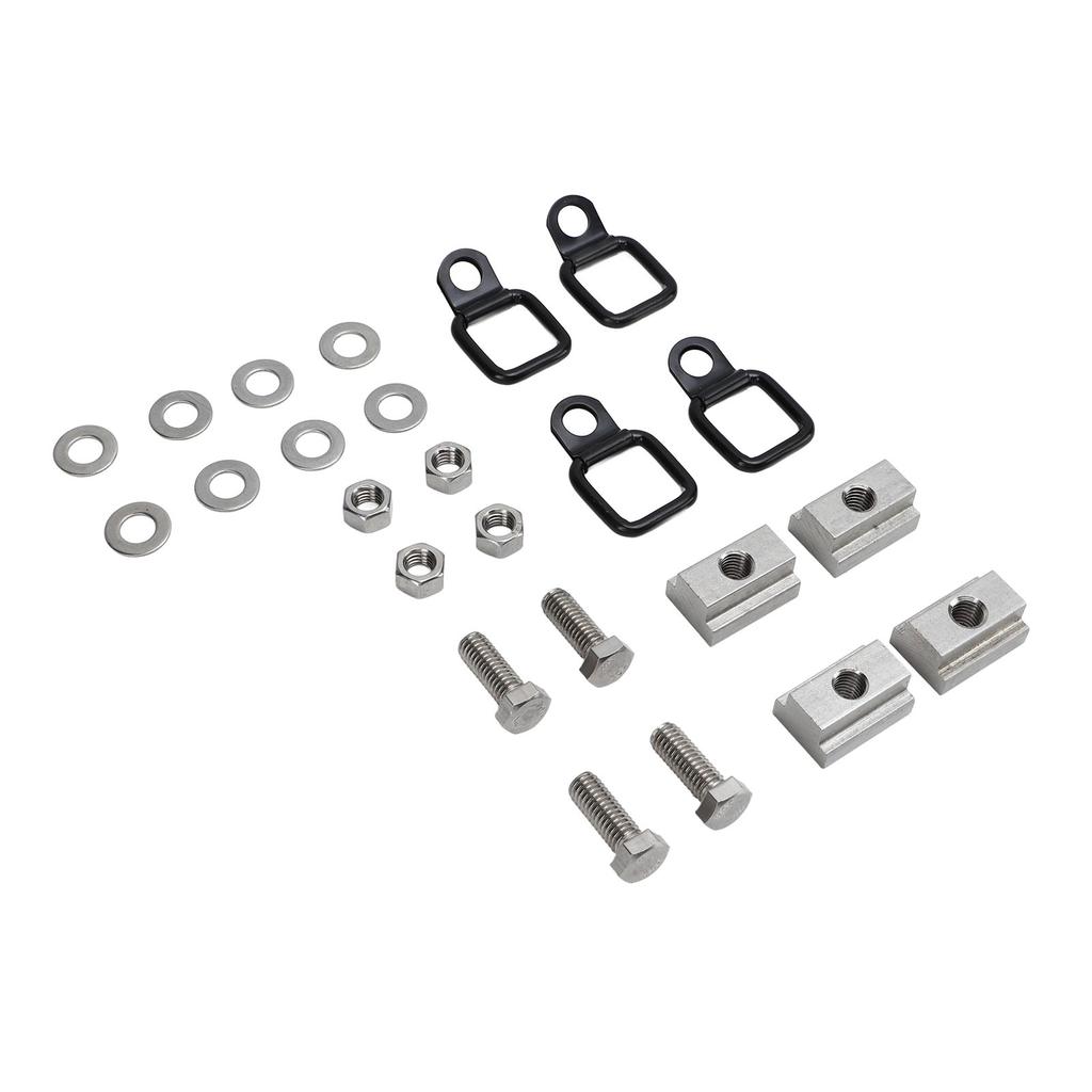 Deck Rails Cleat T Slot Nuts Bed Metal Threaded Tie Down Anchors Rings for Truck Pickup