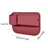 Car Seat Slot Storage Box Side Seat Filler Multipurpose Storage Box Leather Crevice Storage Organizer For Car Seat Slot Filler
