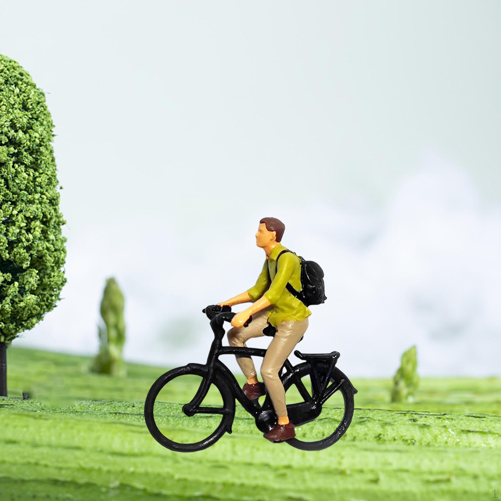

1/87 Scale Cyclist Model Figures for Sand Table Decoration Boy