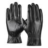 LEZOOY Sheepskin Leather Winter Genuine Fleece Touchscreen Ergonomic Perfect for and Size XL Men's Gloves, Warm, Leather, Lining, Compatible,