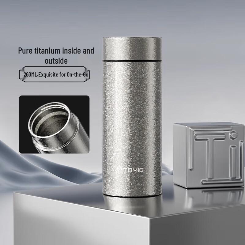 TOMIC Pure Titanium Insulated Travel Mug