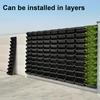 Self-Watering Wall Mounted Vertical Planter with Flowerpot Stackable Planter Outdoor Wall Drainage Holes for Balcony Yard