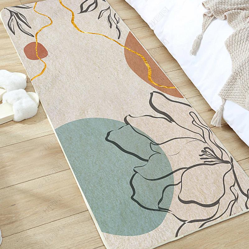 Modern Thick Bedroom Carpet for Girls' Bedside