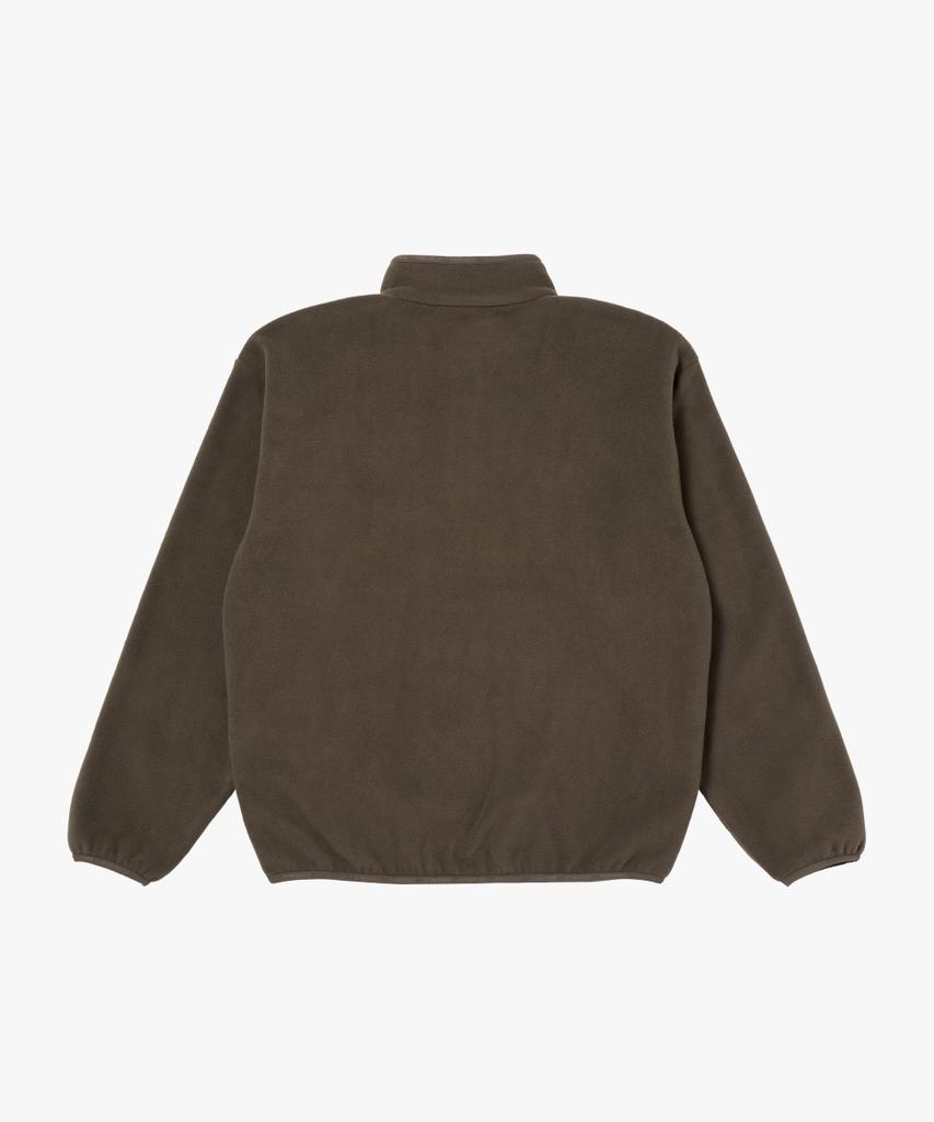 GOALSTUDIO Essential Microfleece Quarter Zip-Up Tee-Dark Brown