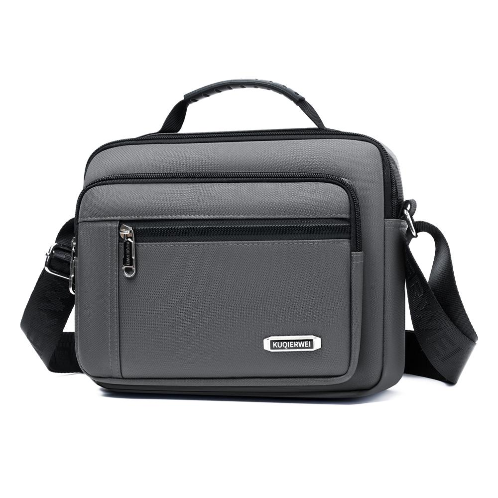 Men Business Messenger Bag Waterproof Oxford Crossbody Shoulder Bag Multi Pocket Travel Pack