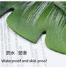 4 Piezas Posavasos de Mesa de EVA Hoja de Tortuga Simulación Decoración de Fiesta Caliente Planta Verde Tropical Base para Bol Taza