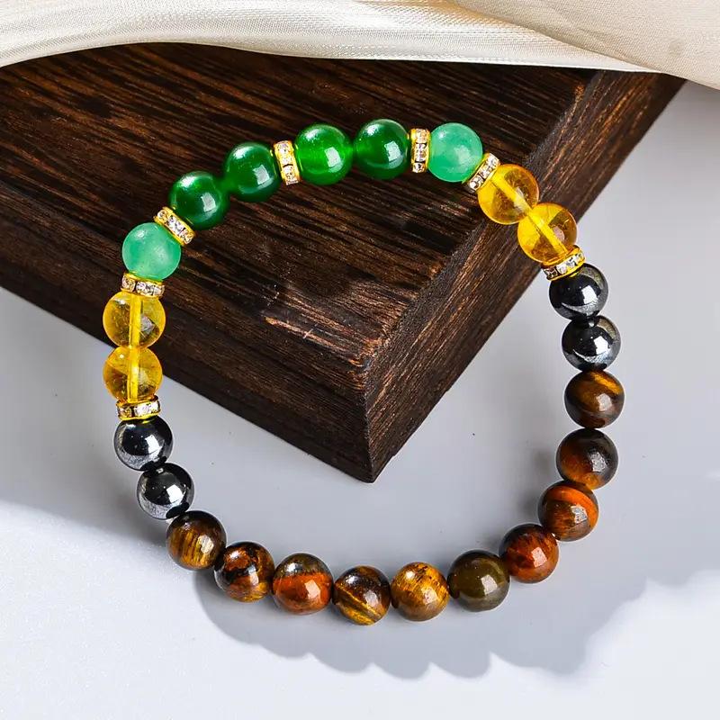 Bracelet Tiger's Eye Green Donglin Citrine Green Crystal Fashion Bracelet