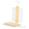 Ties Hanger Holder Rack Silk Scarf Belt Organizer Cabinet Wooden Storage Hanging Rack Storage Holder For Wardrobe Closet 20 Bar