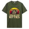 Show Me Your Kitties Cat Lover Retro Vintage Sunset T Shirt Unisex T Shirt Summer Cotton Tshirt Streetwear Unisex Clothing