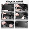 Foldable Auto Storage Bag Leather Organizer with 30 Trash Bags Mini Trash Can for Seat Back Door Console Car Interior