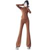 Women's High-End Autumn 2024 Yoga Suit: Three-Piece Slimming Set with Casual Jacket and Long Pants