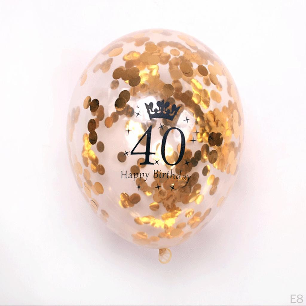 15pcs Set Happy Birthday Latex Balloon Decor