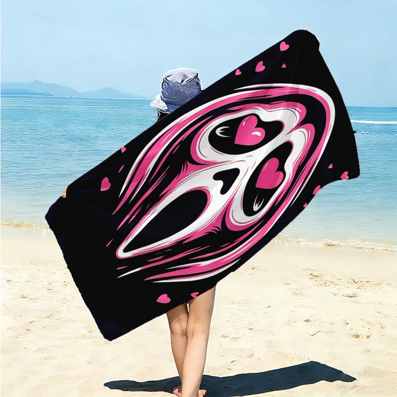1Pc Crystal Skull Reflection Beach Towel Microfiber Beach Towel Thin Absorbent For Beach Swimming Yoga Bath Sports 0917129