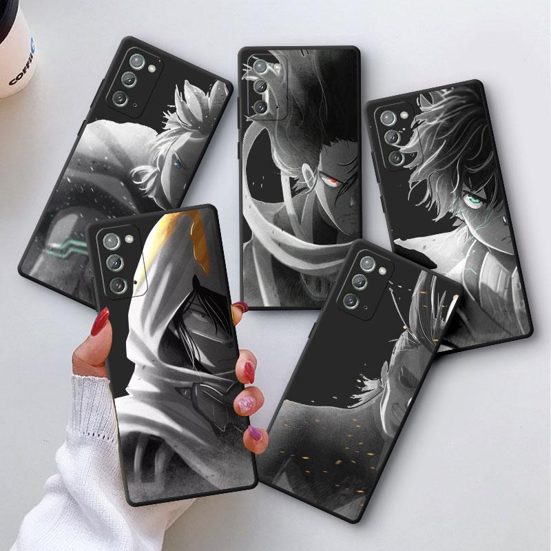 My Hero Academia Coque Case For Samsung Galaxy Note 20 Ultra 10 Plus 8 9 S21 S20 S23 5g S22 S21 Plus S22 Silicone Cover Bag