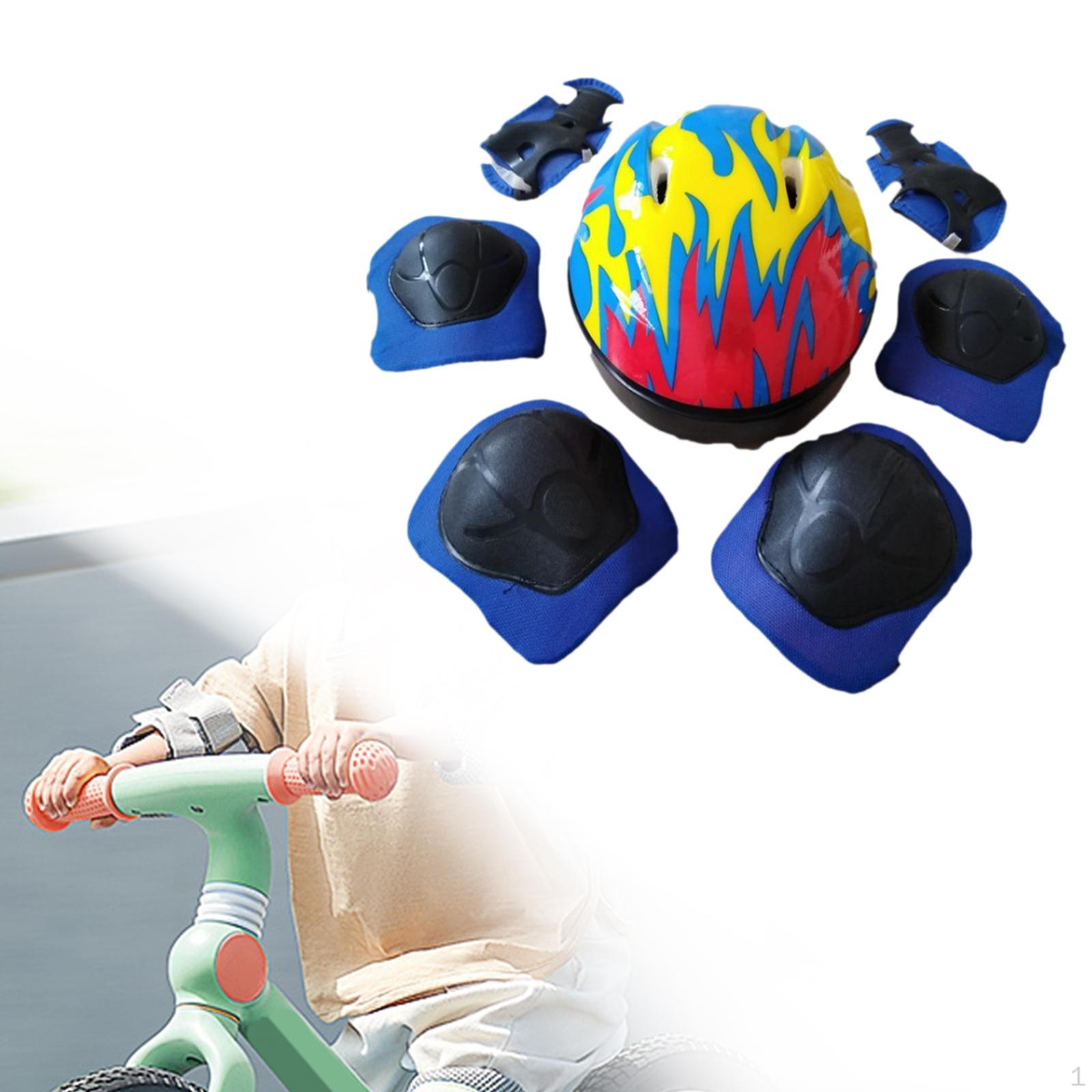 

7 шт./комплект велосипедный шлем велосипедное снаряжение кепка роликовые коньки скейтборд для