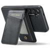 FIERRE SHANN 025 Style For Samsung Galaxy S25+ Case Leather + TPU Detachable Card Slots Phone Cover