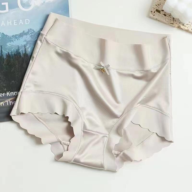 Ice silk Underwear Women's Briefs Soft Sexy High quality Comfortable Abdomen Panties smooth Lingerie