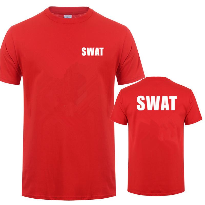 Swat T-Shirt Sommer Neue Kleidung Baumwolle Lässig Kurzarm Unisex T-Shirts Hip Hop Swat T-Shirts Oberteile Ot035