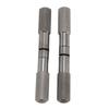 2pcs Cable Saw Handle Heavy Duty Portable Secure Grip Knurled Stainless Steel Handle for Dehorning Wire Saw