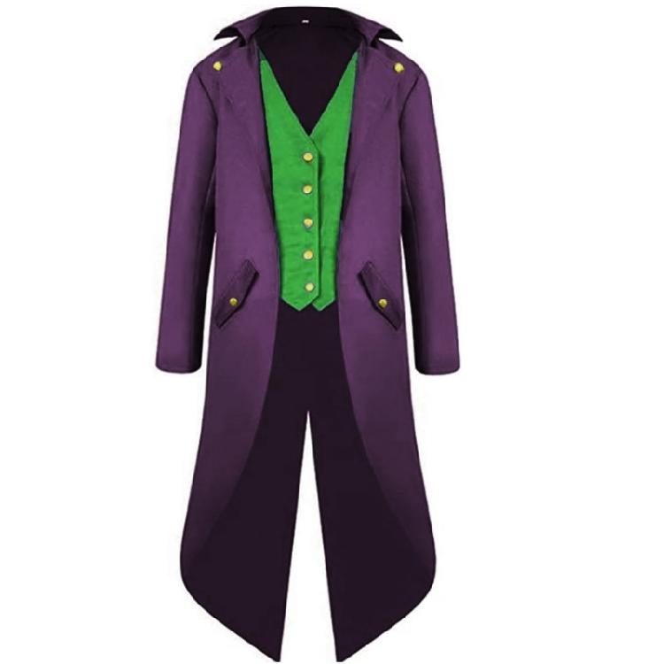 Mens Formal Tailcoat Costume Coat Medieval Long Dress Jacket for Halloween Cosplay Party Photo Wear and Theater Use Looks