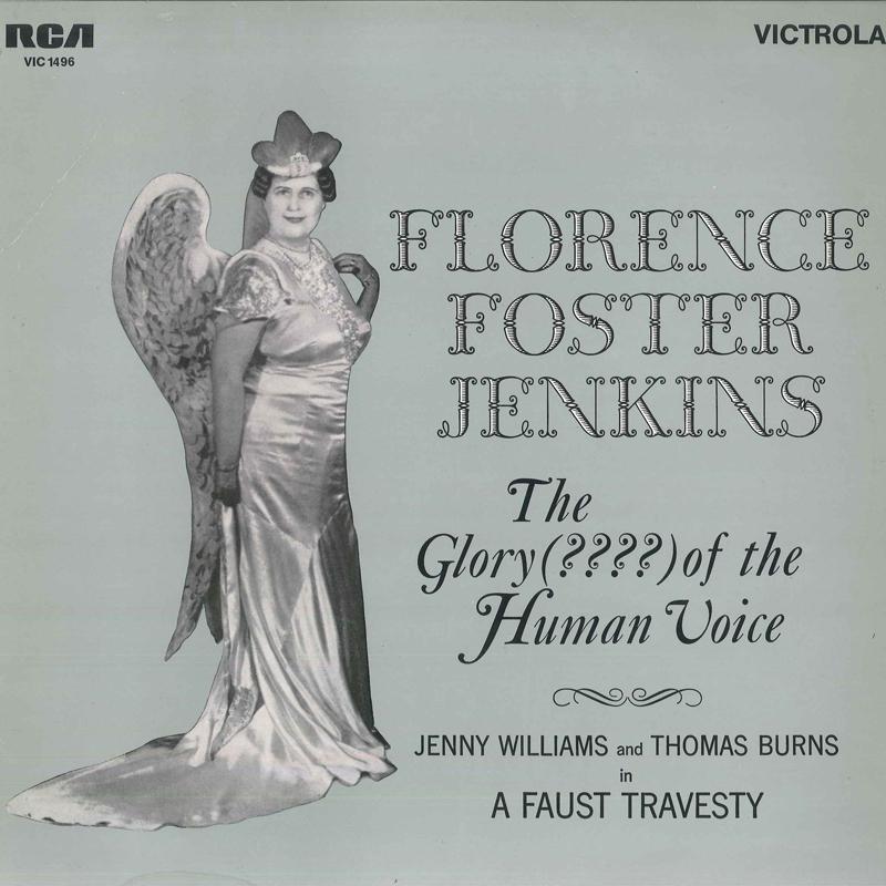 

LP Record FLORENCE FOSTER JENKINS Glory Of The Human Voice VIC1496 RCA 1970 Germany Classical Used