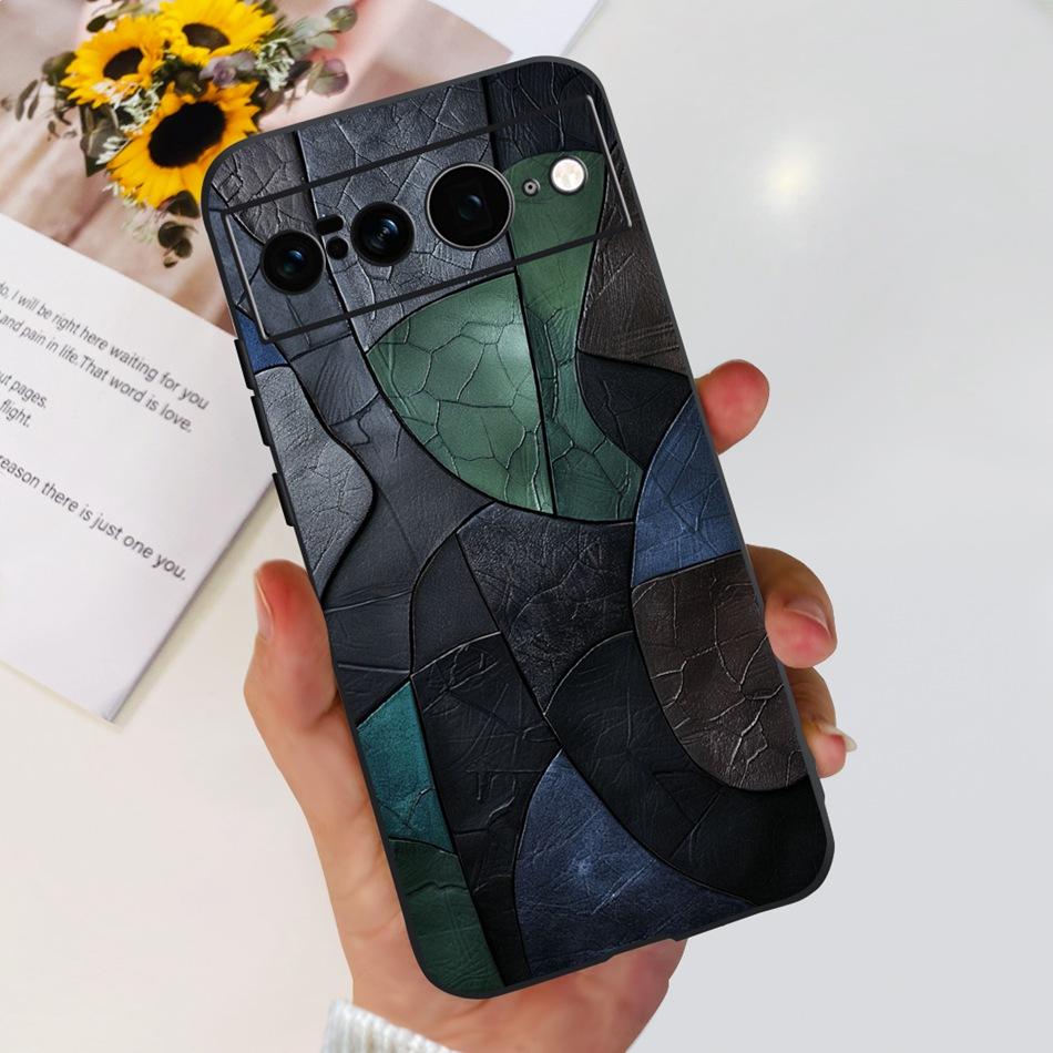 For Google Pixel 7 Pro Case Google Pixel 7 7Pro Pixel7 Fashion Cool Pattern Soft Silicone Black Color Phone Cases