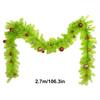 Christmas Garland Christmas Pine Wreath Decoration Decorative Artificial Pine Garland For Window Indoor Table Outdoor Railing