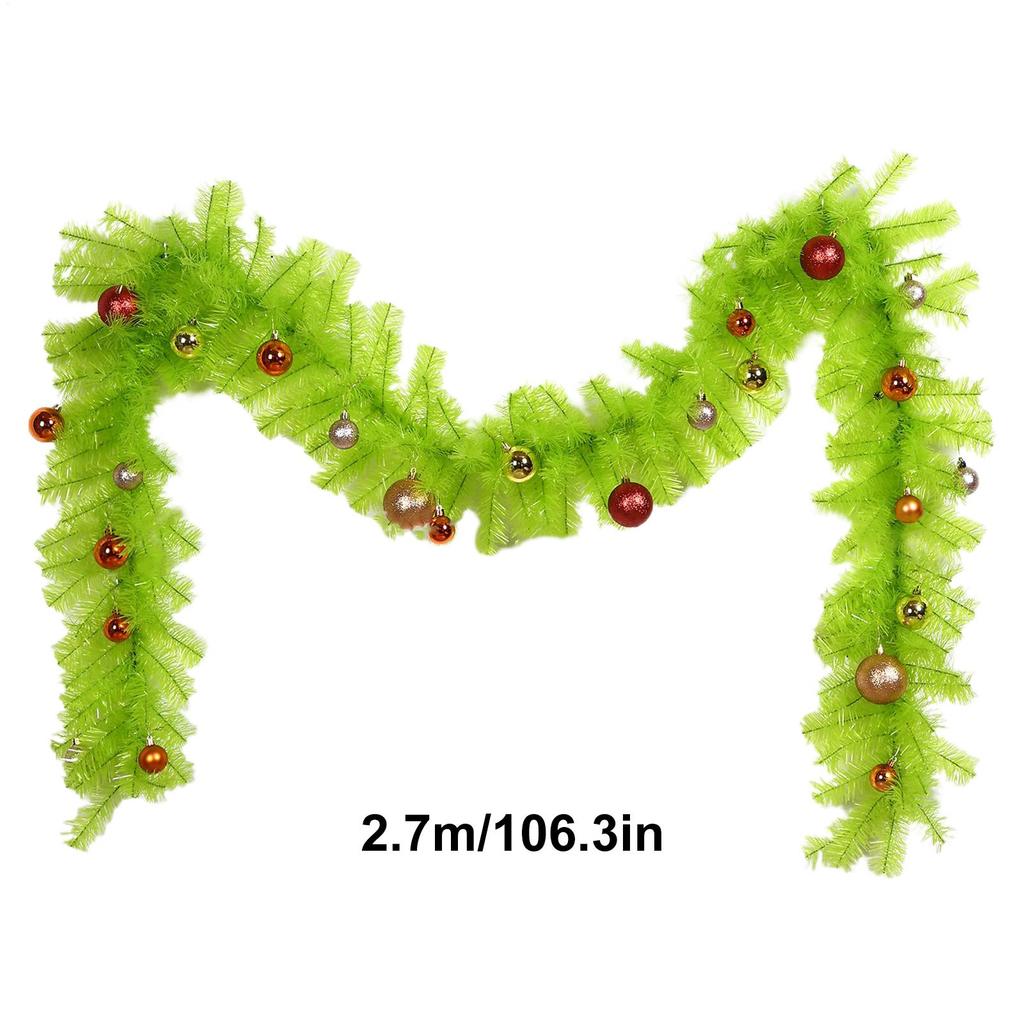 Christmas Garland Christmas Pine Wreath Decoration Decorative Artificial Pine Garland For Window Indoor Table Outdoor Railing