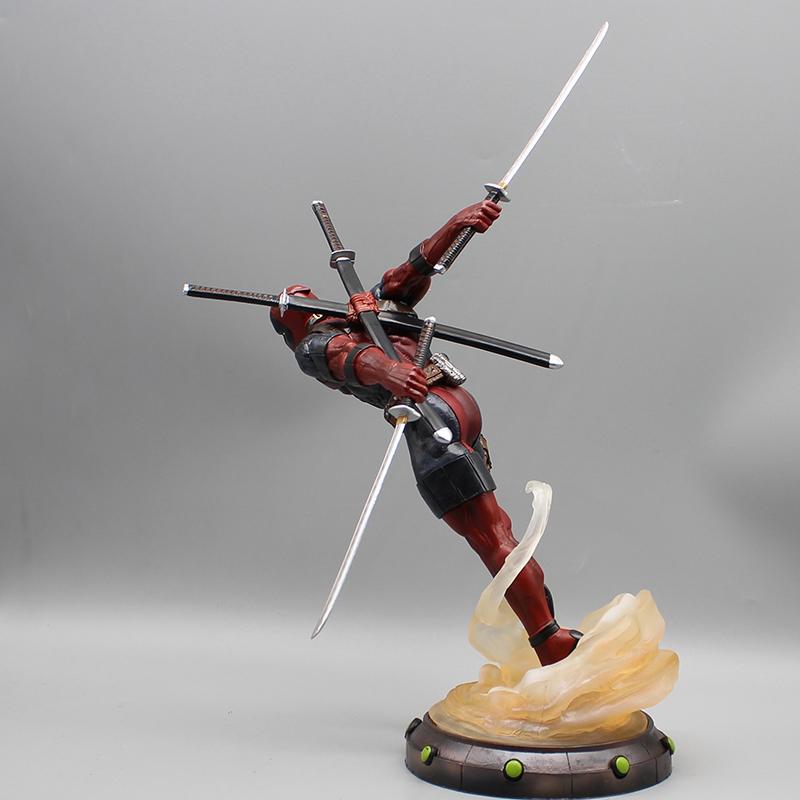 35.5cm Deadpool Action Figure Anime ML Legends X-Men Figuras Toys Manga Figurine GK Statue Model Ornaments Gift for Children