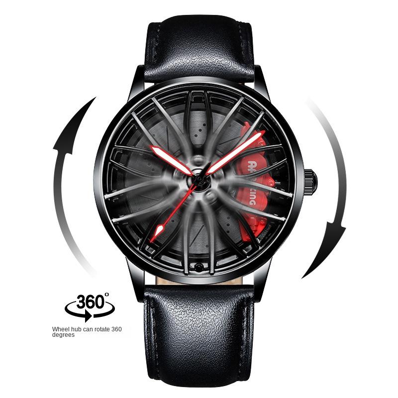 SVJ Wheel Watch Forged Hollow Watch Men's AMG 488 Hydraulic Men's Watch Quartz Watch