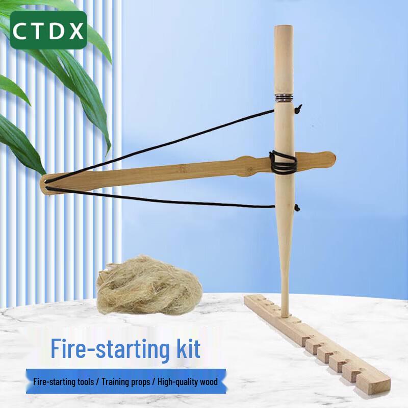 CTDX Bow Drill Fire Starter Kit Upgraded Version
