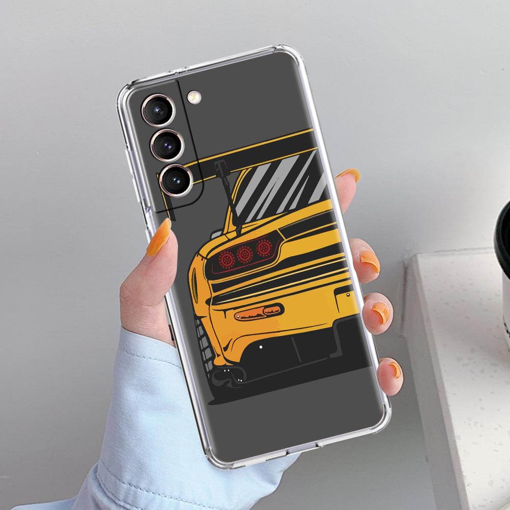 Phone Case For Samsung Galaxy S26 S25 S24 S23 S22 Ultra S20 S21 FE 5G Plus Soft Clear Cover Japan JDM Sports Cars Comic