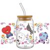 Popular Korean Oppa Groups Easy Peel Waterproof Party Diy Decals 3D Transfers Uvdtf Tumbler Stickers 16Oz Uv Dtf Cup Wraps