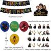 Harry Party Potter Decorations Cake Toppers Spiral Pull Flags Aluminum Set Foil