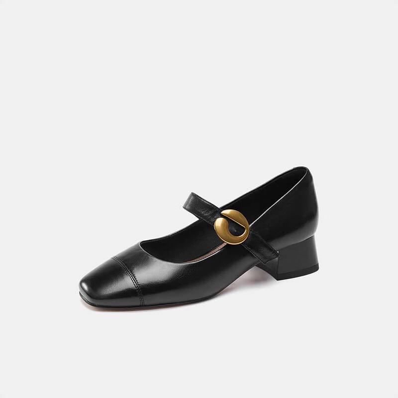 Aokang Women s Square Toe Mid-Heel Pumps EU 36