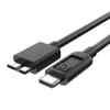 Cables & Adapters Usb C To Micro B Cable Type 3.0 Charger Date 0.3M Black