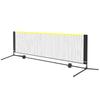 Badmintonnetz, höhenverstellbares Volleyballnetz, 3m breites faltbares Pickleball-Netz, tragbares einfach aufzubauendes Tennisnetz-Set mit Stangen, Ständer und Tragevorrichtung